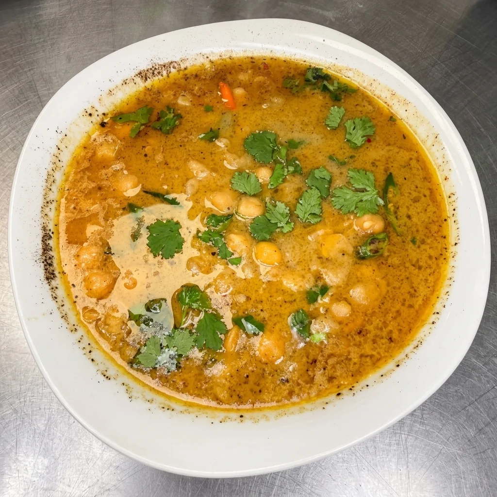 Lahori Chanay — slow-simmered chickpea curry at Chenab Halal Pakistani Restaurant Edmonton